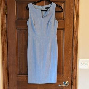 Elegant Blue Sleeveless Dress
